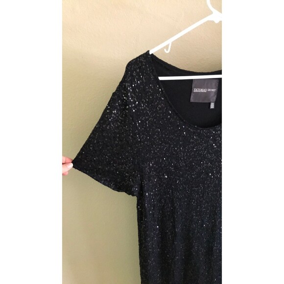 Victoria’s Secret supermodel essential black sequins dress. - Picture 6 of 7